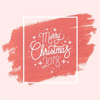 Christmas pink brush stroke background | Free stock vector - 552361
