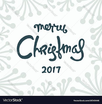 Christmas postcard design vector image