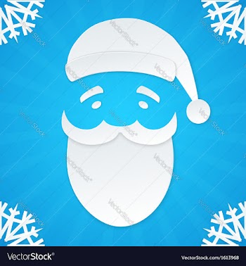 					Christmas postcard santa 1 vector image														