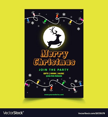 christmas poster template ready to print
