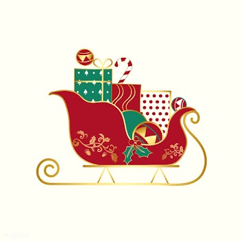 Christmas presents on a sledge vector | Free stock vector - 503502