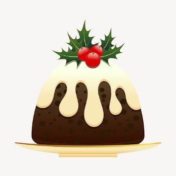 Christmas pudding collage element, food | Free PSD - rawpixel