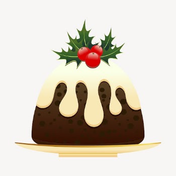 Christmas pudding illustration. Free public | Free Photo - rawpixel