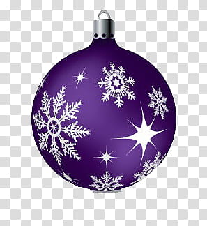 Christmas, purple ornament transparent background PNG clipart