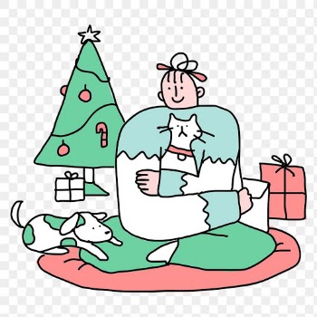 Christmas quarantine png new normal lifestyle character