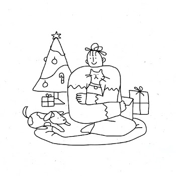 Christmas quarantine vector new normal lifestyle character
