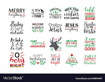 christmas quotes svg bundle