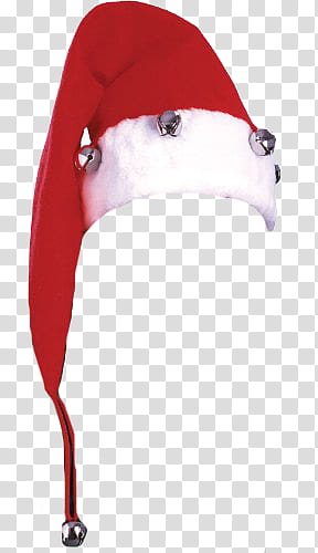 Christmas, red and white Santa Claus hat transparent background PNG clipart