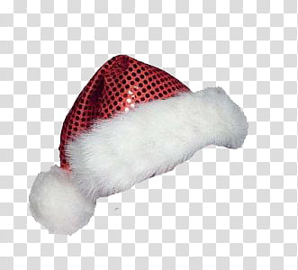 Christmas, red and white santa hat transparent background PNG clipart