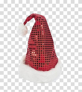 Christmas, red and white Santa hat transparent background PNG clipart