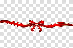 Christmas, red bow art transparent background PNG clipart