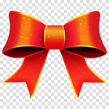 Christmas Red ribbon Icon, Christmas Ribbon transparent background PNG clipart
