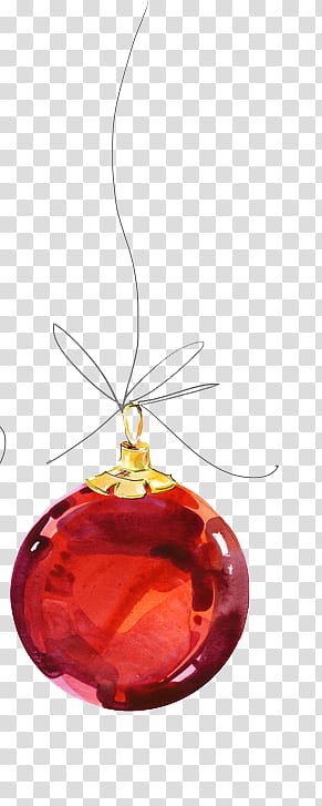 Christmas Resource , drawing of red bauble transparent background PNG clipart