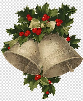 Christmas Resource , gray and green bell wreath illustration transparent background PNG clipart