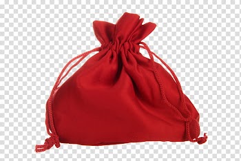 Christmas Resource , red drawstring bag transparent background PNG clipart