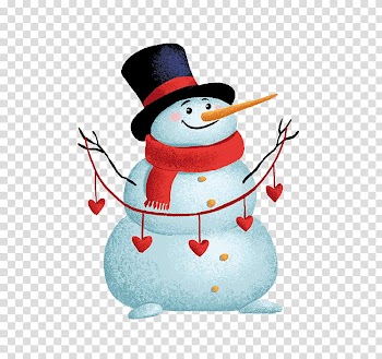 Christmas Resource , snowman wearing magician hat transparent background PNG clipart