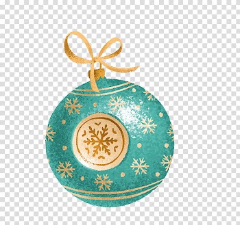 Christmas Resource , teal bauble illustration transparent background PNG clipart
