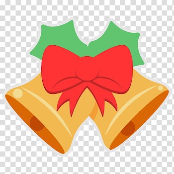 Christmas Resource , two bells illustration transparent background PNG clipart