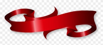 Christmas Ribbon Clipart Arrow - Banner Red Ribbon Png