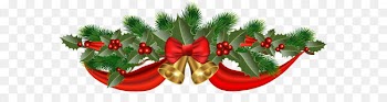 Christmas Ribbon Jingle bell Clip art - Christmas Golden Bells and Ribbon PNG Clipart Image 