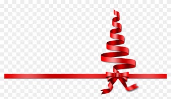 Christmas Ribbon Png Download - Christmas Tree Red Png