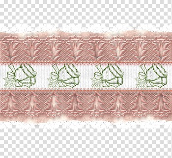 Christmas ribbons, brown and green bell lace transparent background PNG clipart
