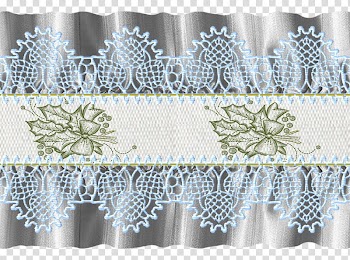 Christmas ribbons, brown and green leaf textile transparent background PNG clipart