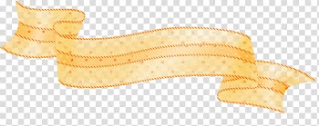 Christmas ribbons, orange and yellow lace border transparent background PNG clipart
