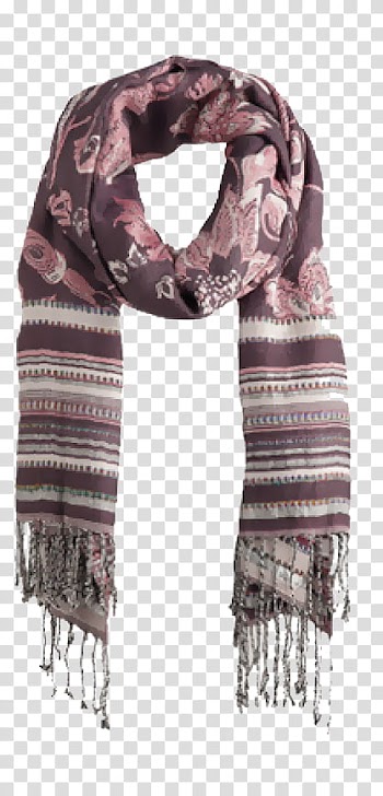 Christmas s, brown and white scarf transparent background PNG clipart