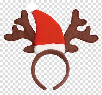 Christmas s, red and brown Santa hat transparent background PNG clipart