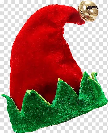 Christmas s, red and green Christmas hat transparent background PNG clipart