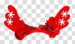 Christmas s, red reindeer Alice band transparent background PNG clipart