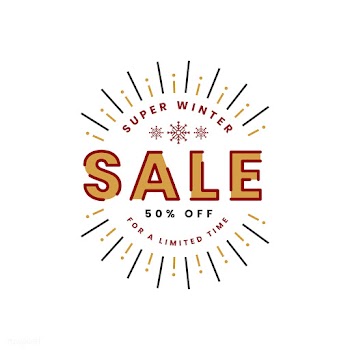 Christmas sale promotion badge vector | Free stock vector - 493737