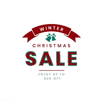 Christmas sale promotion badge vector | Free stock vector - 493753