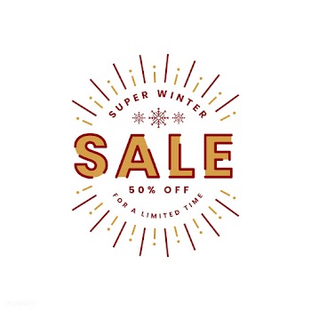 Christmas sale promotion badge vector | Free stock vector - 493761