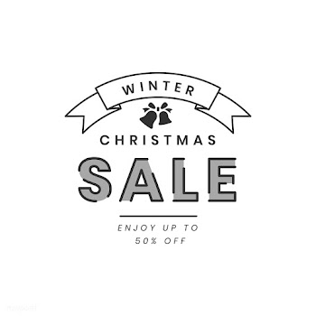 Christmas sale promotion badge vector | Free stock vector - 493803