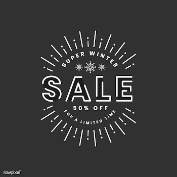 Christmas sale promotion badge vector | Free stock vector - 493807