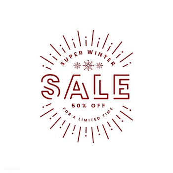 Christmas sale promotion badge vector | Free stock vector - 493810