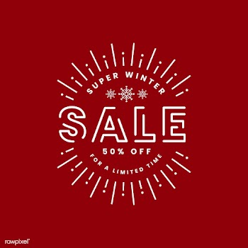 Christmas sale promotion badge vector | Free stock vector - 493826