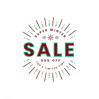 Christmas sale promotion badge vector | Free stock vector - 493827