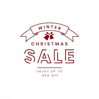 Christmas sale promotion badge vector | Free stock vector - 493858