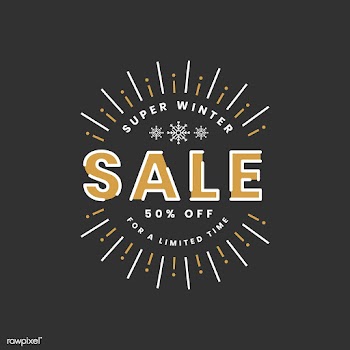 Christmas sale promotion badge vector | Free stock vector - 493873