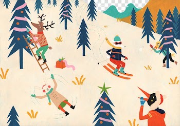 Christmas Santa Claus Illustrator Illustration, Christmas snow play transparent background PNG clipart