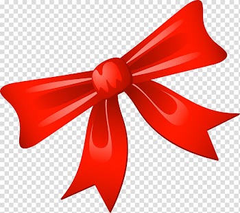 Christmas Santa Claus , Red bow transparent background PNG clipart