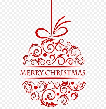 Christmas Santa Claus Wall decal Sticker - Red Christmas ball 