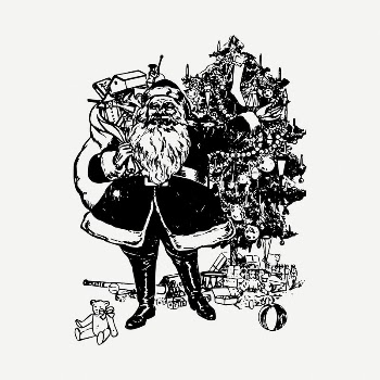 Christmas Santa clipart illustration psd. | Free PSD - rawpixel