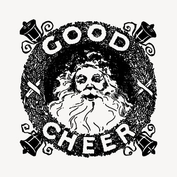 Christmas Santa clipart, vintage hand | Free Vector - rawpixel