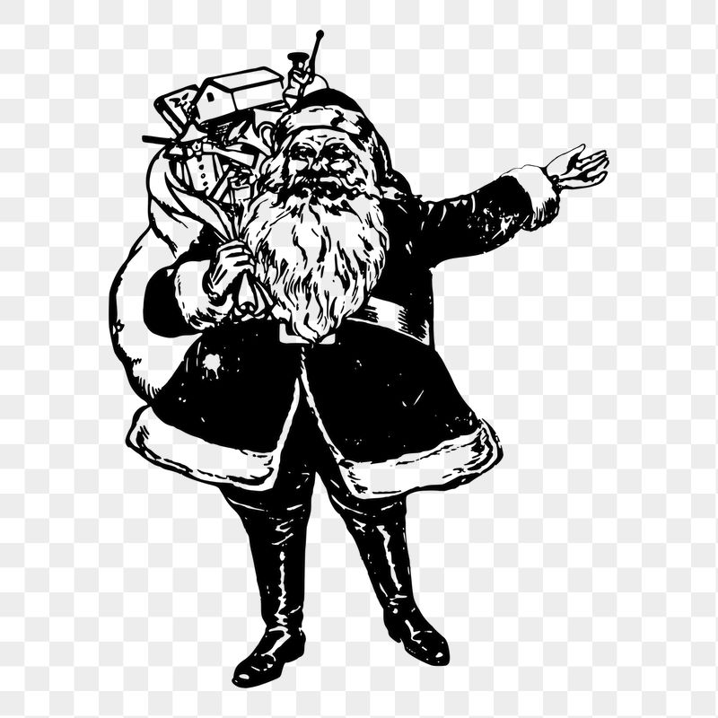 Christmas Santa png sticker illustration, | Free PNG - rawpixel