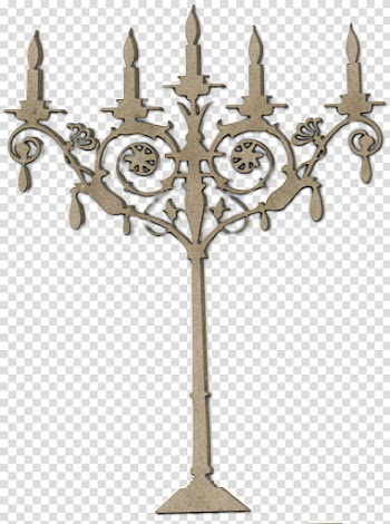 Christmas Scrapbook Layout, brown candelabra illustration transparent background PNG clipart