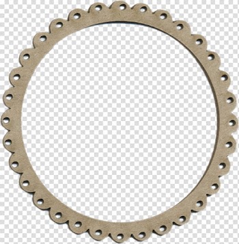 Christmas Scrapbook Layout, round brown frame transparent background PNG clipart